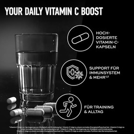 ESN Vitamin C, 120 Capsules, 500 mg Vitamin C per Capsule, High Dose, Vegan - Made in Germany