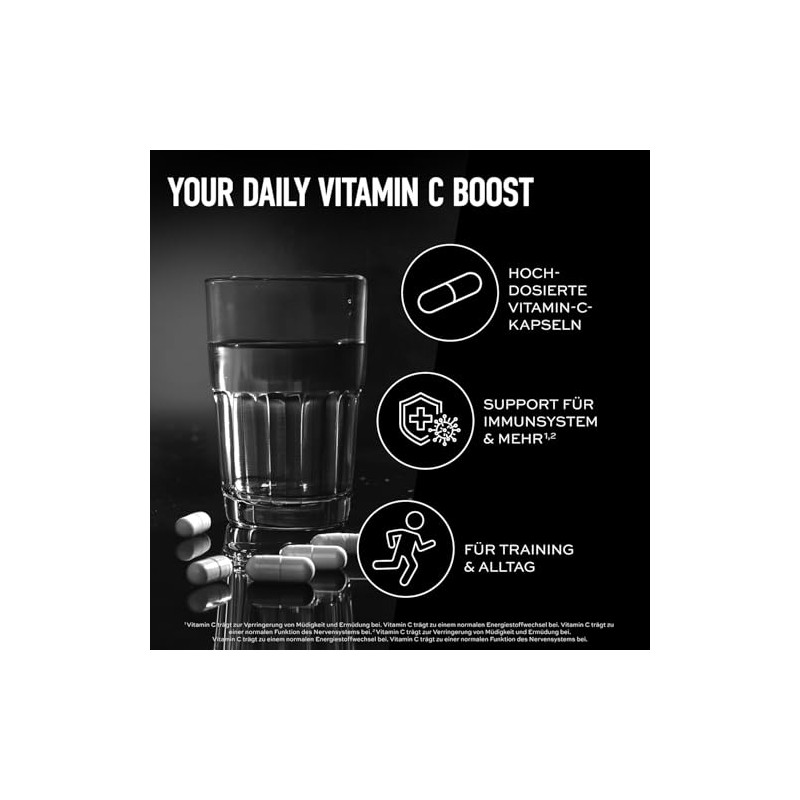ESN Vitamin C, 120 Capsules, 500 mg Vitamin C per
