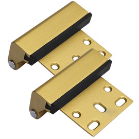 Home Security Door Lock, 2 Pack Childproof Door Reinforcement Lock Withstand 800 lbs, Aluminum Alloy Door Locks for Front Door, Add High Security to Home Prevent Unauthorized Entry, Golden