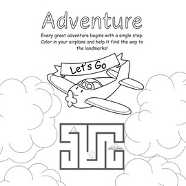 Travel Coloring & Activity Book for Kids: 100 Pages of Adventure: Fun for Ages 2-6. Perfect for Road Trips, Airplane Activities, & Beyond!