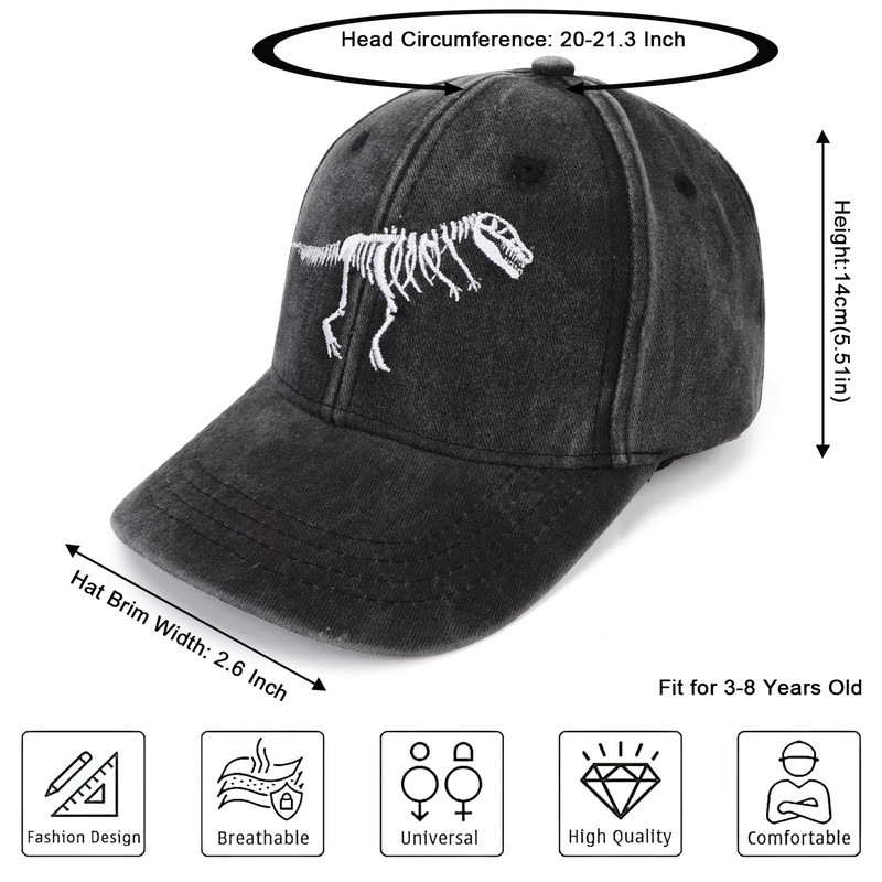 QKURT Boys Baseball Cap Sun Hat Summer Sports Cap UV