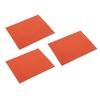 3Pcs Red Maintenance Silicone Pad Heat Insulation Silicone Mat for