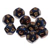 Yourandoll 10pcs Polyhedral Dice D12 Dice 12 Dice for Dungeons