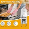 SDRZJX 4PCS G9 120V 25W Oven Light Bulbs Halogen Wall