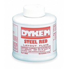 Layout Fluid, Steel Red(TM), 4 oz by Dykem (1)