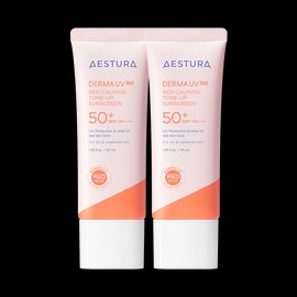Astra [에스트라][더블]더마UV365 레드진정 톤업 선크림 40mlX2개 SPF50+ PA++++(본품1개 용량 추가 증정) [Estra][Double] Derma UV365 Red Calming Tone-Up Sunscreen 40ml X 2 pcs SPF50+ PA++++ (1 full-sized product capacity additional gift)