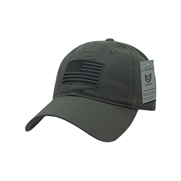 Rapiddominance Tonal Flag Relaxed Graphic Cap, Olive