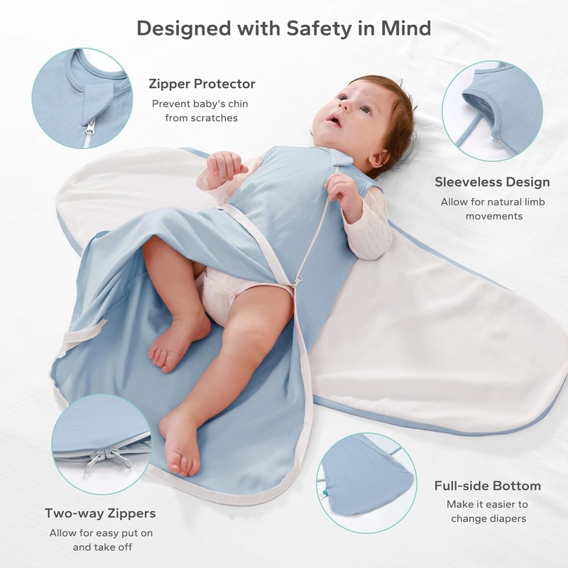 Baby Sleep Sack Swaddles Newborn - Toddler Wearable Blanket 0-3