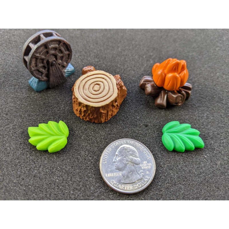 Board Game Modder Forest adventure pieces - Tree Stump, 10