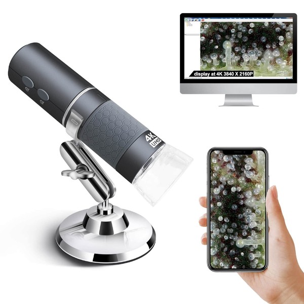 Ninyoon Ninyoon 4K WiFi Microscope for iPhone/Android PC, 50 to