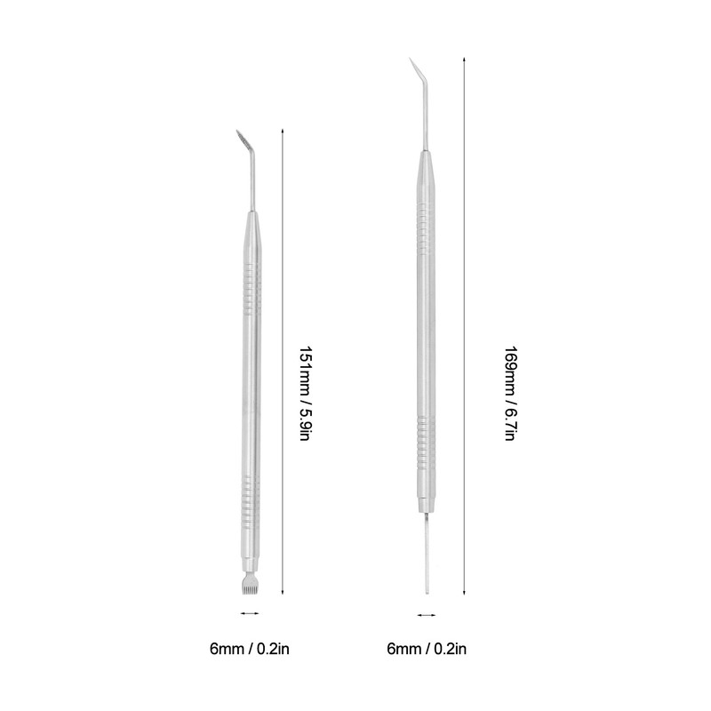 2 in 1 Eye Lash Lift Tool Stainless Steel Double