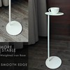 RhymiDot Premium Round Small Pedestal Side Table, End Table, Mini