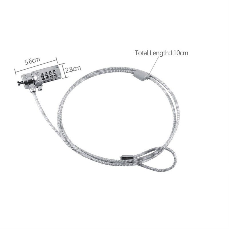 VBESTLIFE Laptop Security Lock, Computer Lock Cable Chain, Theft Deterrent,