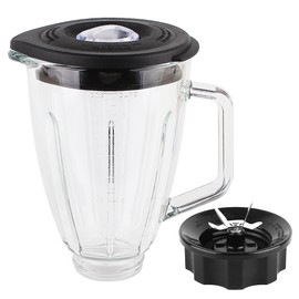 Replacement Parts 6-cups Glass Jar with Blade and Collar,Compatible with Hamilton Beach Blenders 54221,58153J,53520G