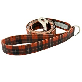 BarkyWhisker - Standard Stylish Dog Leash, Four Patterns, 180-cm long (Wide: 30mm, Tartan)
