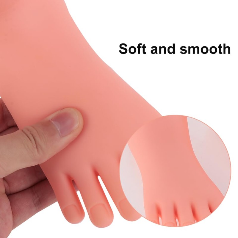 Lurrose Mannequin 2 Pcs Plastic Foot Model Tools Nail Art