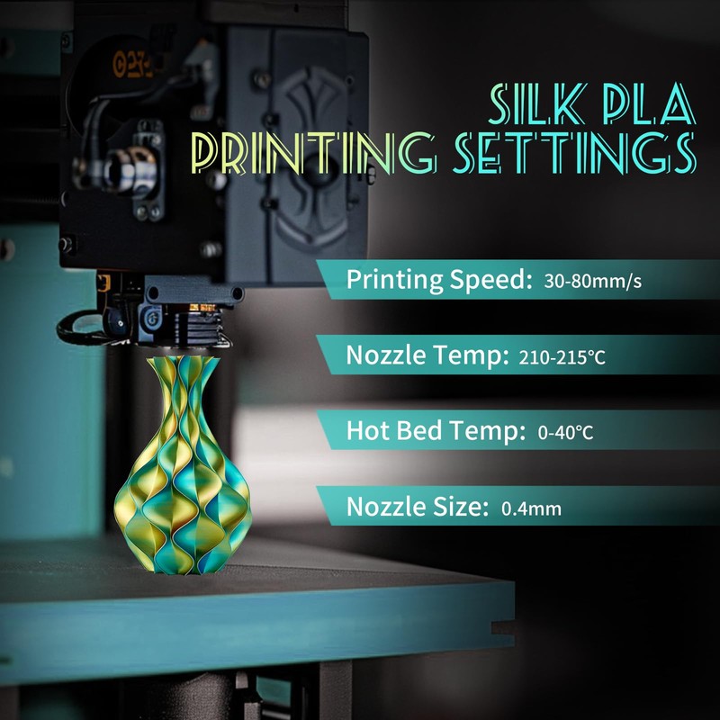 Chitu Systems Conjure Silk PLA 3D Printer Filament, 1.75mm Dual