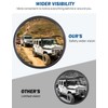 JOYTUTUS Upgraded Round Wrangler Mirrors Doors Off Compatible with Wrangler