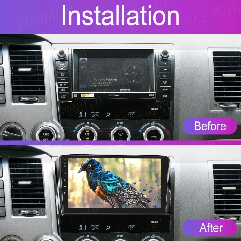 CFRIATO For Toyota Tundra 2007-2013 Sequoia 2008-2018 Android 15 Car