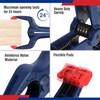 WORKPRO Clamp Set for Woodworking, 4 Pack 4-1/2" Mini Bar