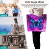 bositigo Purple Butterfly Gym Tote Bags for Women,Cute Butterfly Purse