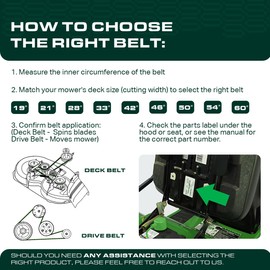 UDC Parts 041-1470-00 Mower Deck Belt for Bad Boy ZT Elite MZ Magnum CZT Maverick HD B147 041147000 / Aramid Cord / 149.75 inches