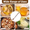 Wooden Spoons for Cooking, 10.8in Long Handle Mixing Tasting Spoons,