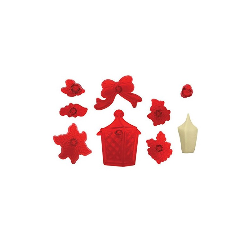 PME 117CH026 JEM Christmas Lantern, Flowers and Foliage Cutters, Set