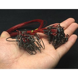 Fishing Wire Leader Trace 100LB: 20pcs Stainless Steel Pike Fishing Leader Line Rig