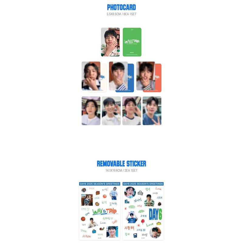 DAY6-2025 Season's Greetings [Way to Trip] + Photocard Set +