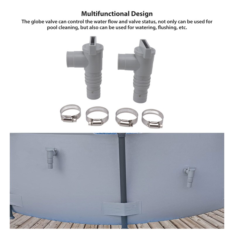 Pool Shut Off Valve PVC Simple Installation Pool Plunger Valves