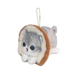 QHUACIZJL Cute cat keychain 4" plush backpack accessories bag pendant cute keychain gift (M2)