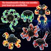 40 Pack Funny Sensory Fidget Toy Transformable Chain Robot Finger