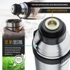 Arendo - Thermos Flask 1 Litre Stainless Steel - with
