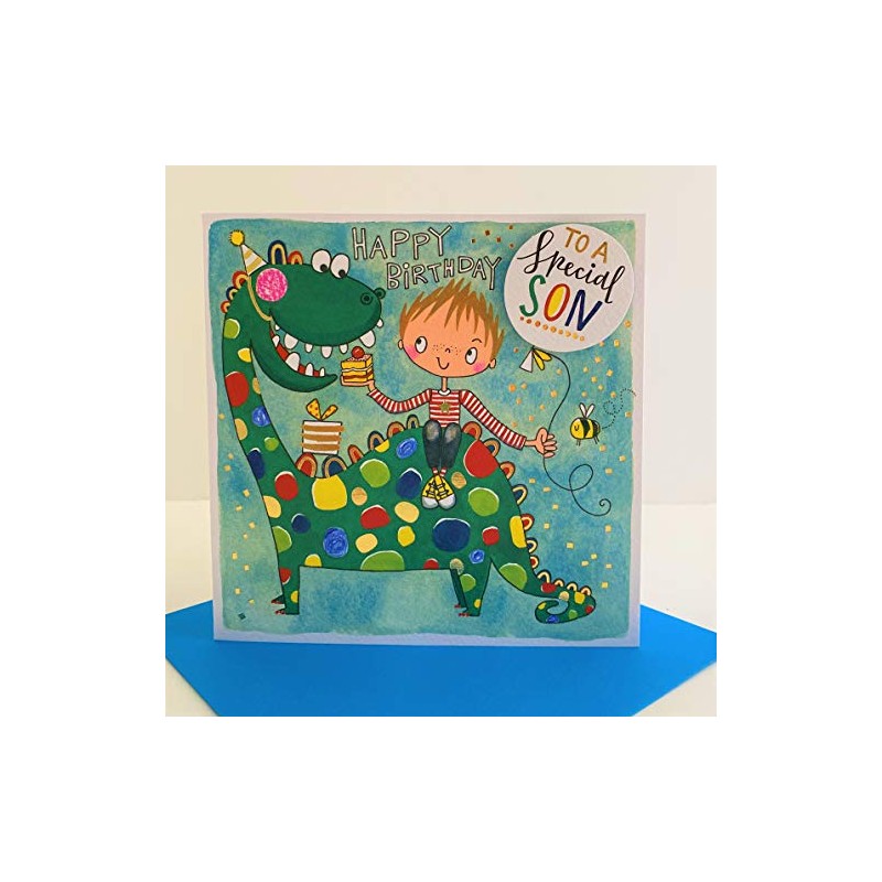 Rachel Ellen Dinosaur Special Son Happy Birthday Card