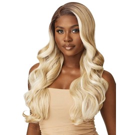 Outre Lace Front Wig - Sleeklay Part - Deep C Lace Part - Sahari (SOFT BLONDE)