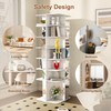 KEIKI Rotating Shoe Rack Tower, 7-Tier Square Spinning Shoe Display