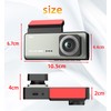 KUNFINE Car DVR Front and Rear Cam Dual Dash Cameras