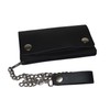 Trifold Biker's Large Wallet ID Card Holder With Chain Genuine