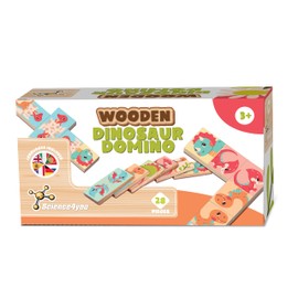 Science4you Wooden Dinosaur Domino for Kids Age 3+ – Toddler Dominoes to Improve Reasoning Skills, 28 pieces Dinosaur Toy, Educational Toy for kids, the mom’s choice Gift for Boys & Girls Age 2 3 4 5+
