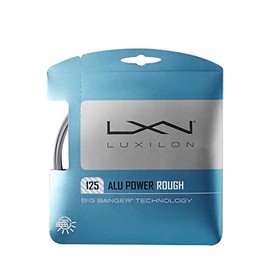 LUXILON Tennis Racket String, Gut, ALU POWER [ALU POWER, Rough, Feel, Soft, Spin, Roland Garos] [Single Stretched / Reel]., grey