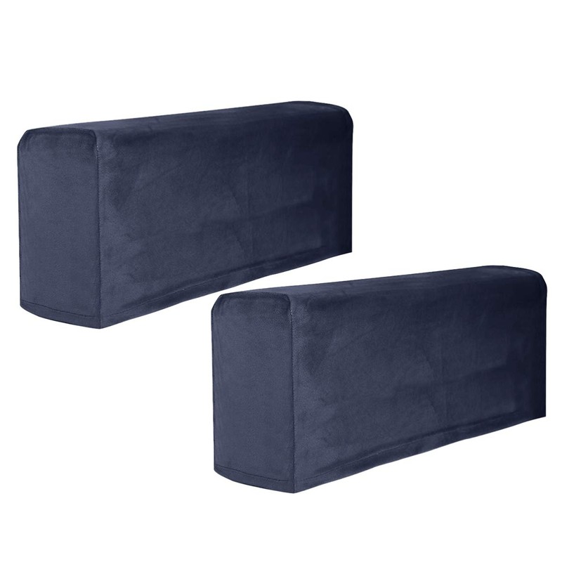 2Pcs Fabric Armrest Covers Universal Elastic Furniture Sofa Armrest Slipcover