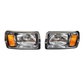 Golf Carts Universe Chrome Halogen Headlights for Club Car DS 1982-1992 Replacement Headlights