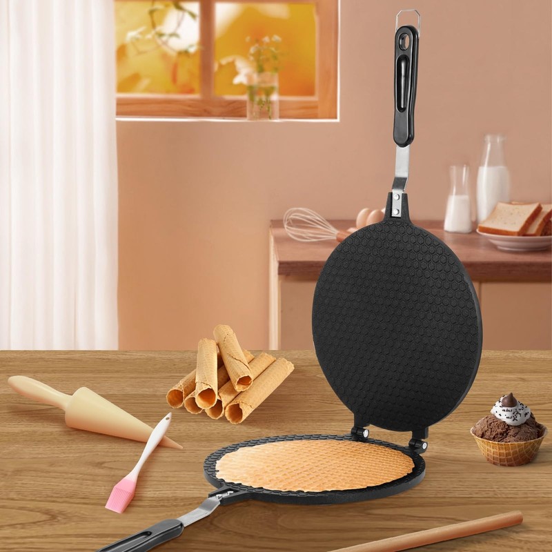 Dyna-Living Waffle Cone Maker Non-stick Ice Cream Cone Maker 8.66