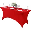 6ft Stretch Spandex Table Cloth for Standard Folding Tables -