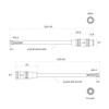 Hysmigor M8 3 Pin Mini Electrical Connector 26AWG IP65 Male