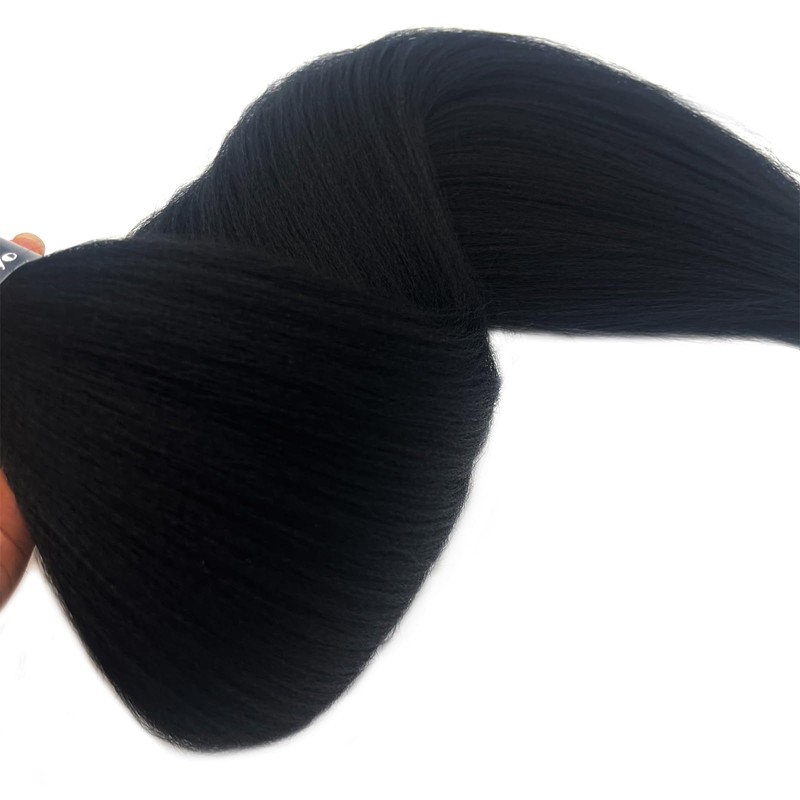 UPruyo Pre Stretched Braiding Hair Black 1b Hypoallergenic Prestretched Braiding