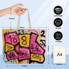 Graffiti Style Digital Print Tote Bag – Spacious Zippered Bag