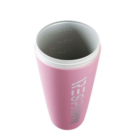 RESPAWN By Razer Stainless Steel Shaker - Pink - Dual-Insulated Shaker Cup - Built-In Grate - Locking Cap - 20oz