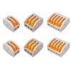 Aiqeer 50 Pcs Lever-Nut Wire Connectors Set, Conductor Compact Wire